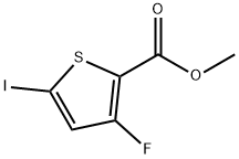 3-氟-5-碘噻吩-2-羧酸甲酯 结构式