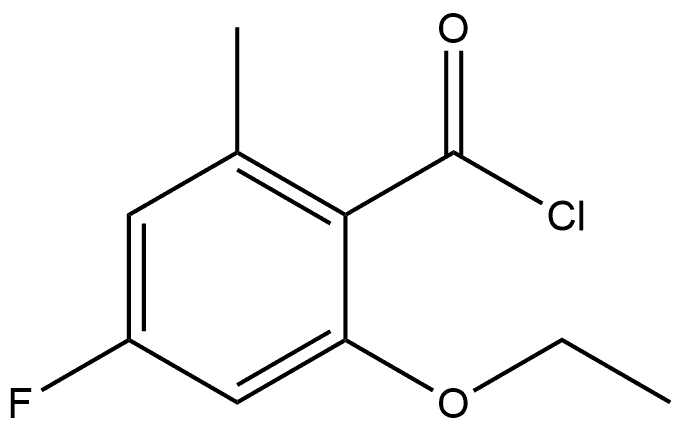 2-Ethoxy-4-fluoro-6-methylbenzoyl chloride 结构式