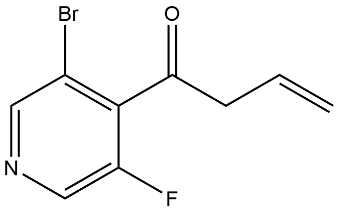 1-(3-Bromo-5-fluoro-4-pyridinyl)-3-buten-1-one 结构式