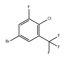 5-溴-2-氯-1-氟-3-(三氟甲基)苯 结构式