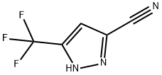 5-(三氟甲基)-1H-吡唑-3-甲腈 结构式