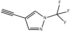 4-乙炔基-1-(三氟甲基)-1H-吡唑 结构式