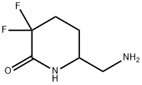 6-(氨甲基)-3,3-二氟哌啶-2-酮 结构式