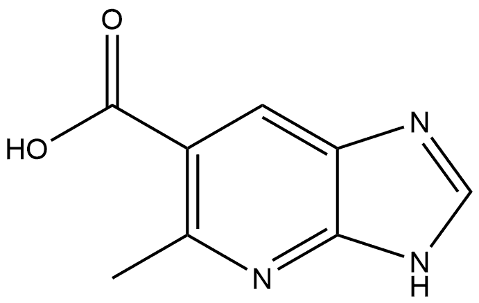 5-甲基-3H-咪唑并[4,5-B]吡啶-6-甲酸 结构式