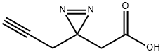 3H-Diazirine-3-acetic acid, 3-(2-propyn-1-yl)- 结构式