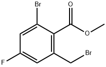 2-溴-6-(溴甲基)-4-氟苯甲酸甲酯 结构式