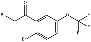 2-Bromo-5-(trifluoromethoxy)phenacyl bromide 结构式