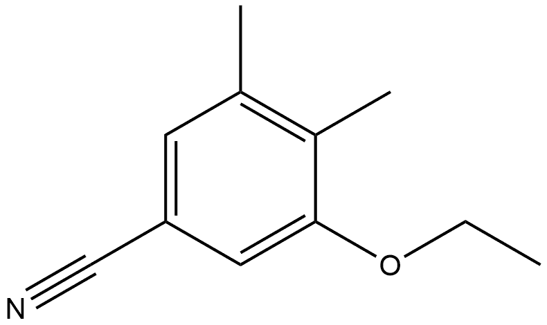 3-Ethoxy-4,5-dimethylbenzonitrile 结构式
