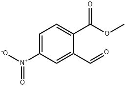 2-甲酰基-4-硝基苯甲酸甲酯 结构式