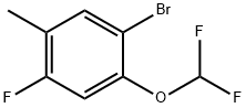 1-溴-2-(二氟甲氧基)-4-氟-5-甲苯 结构式