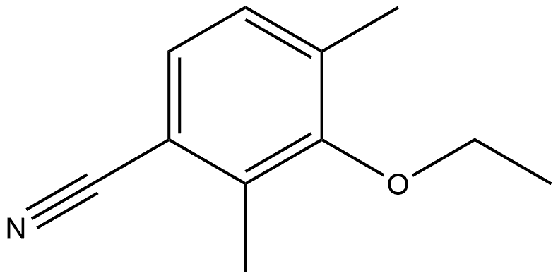 3-Ethoxy-2,4-dimethylbenzonitrile 结构式