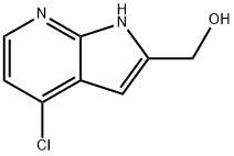 4-氯-1H-吡咯并[2,3-B]吡啶-2-甲醇 结构式