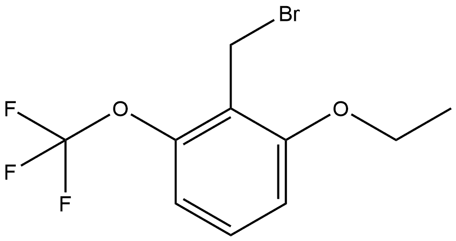 2-(Bromomethyl)-1-ethoxy-3-(trifluoromethoxy)benzene 结构式