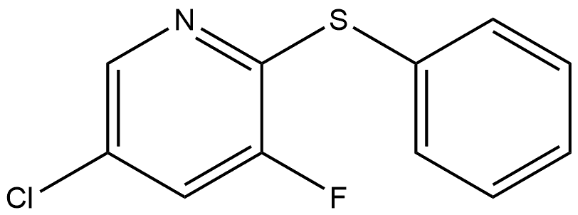 5-Chloro-3-fluoro-2-(phenylthio)pyridine 结构式