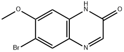 6-Bromo-7-methoxyquinoxalin-2(1H)-one 结构式