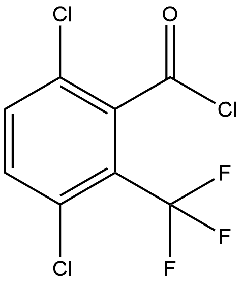 3,6-Dichloro-2-(trifluoromethyl)benzoyl chloride 结构式