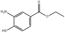 Benzoic acid, 3-amino-4-mercapto-, ethyl ester 结构式