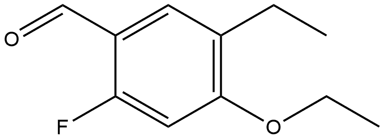 4-ethoxy-5-ethyl-2-fluorobenzaldehyde 结构式