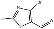 4-溴-2-甲基噻唑-5-甲醛 结构式