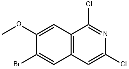 ISOQUINOLINE, 6-BROMO-1,3-DICHLORO-7-METHOXY- 结构式