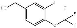 3-Iodo-4-(trifluoromethoxy)benzyl alcohol 结构式