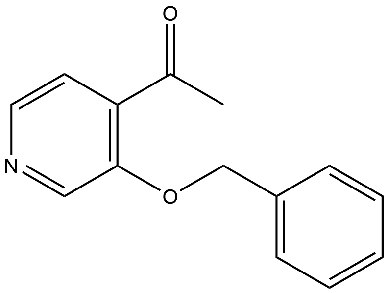 1-[3-(Phenylmethoxy)-4-pyridinyl]ethanone 结构式