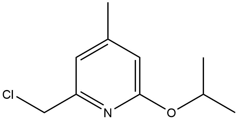 2-(Chloromethyl)-4-methyl-6-(1-methylethoxy)pyridine 结构式