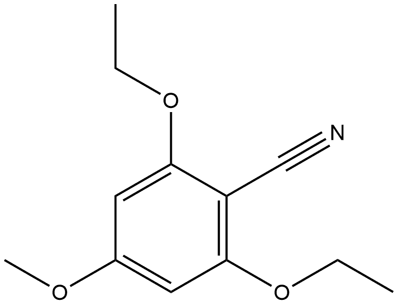 2,6-Diethoxy-4-methoxybenzonitrile 结构式