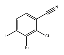 3-溴-2-氯-4-碘苯腈 结构式