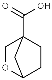 2-OXABICYCLO[2.2.1]HEPTANE-4-CARBOXYLIC ACID 结构式