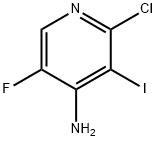 2-氯-5-氟-3-碘吡啶-4-胺 结构式