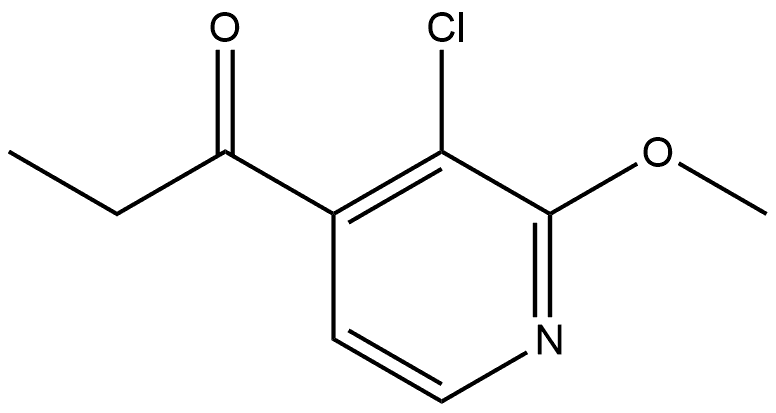 1-(3-Chloro-2-methoxy-4-pyridinyl)-1-propanone 结构式
