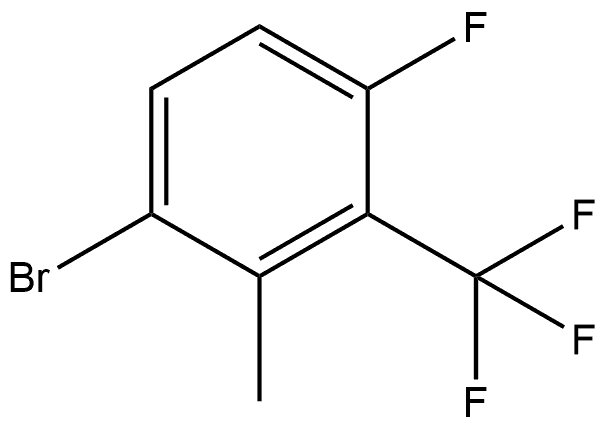 1-溴-4-氟-2-甲基-3-(三氟甲基)苯 结构式