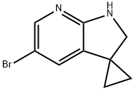 Spiro[cyclopropane-1,3'-[3H]pyrrolo[2,3-b]pyridine], 5'-bromo-1',2'-dihydro- 结构式