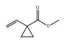 1-乙烯基环丙烷-1-羧酸甲酯 结构式