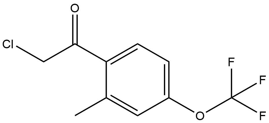 2-Chloro-1-[2-methyl-4-(trifluoromethoxy)phenyl]ethanone 结构式