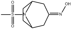 8-Azabicyclo[3.2.1]octan-3-one, 8-(methylsulfonyl)-, oxime 结构式