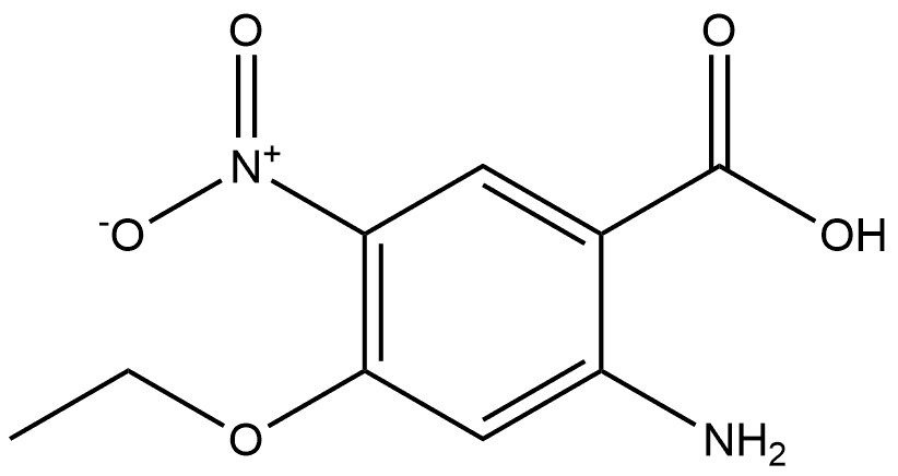 2-氨基-4-乙氧基-5-硝基苯甲酸 结构式