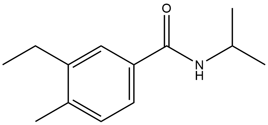 3-Ethyl-4-methyl-N-(1-methylethyl)benzamide 结构式