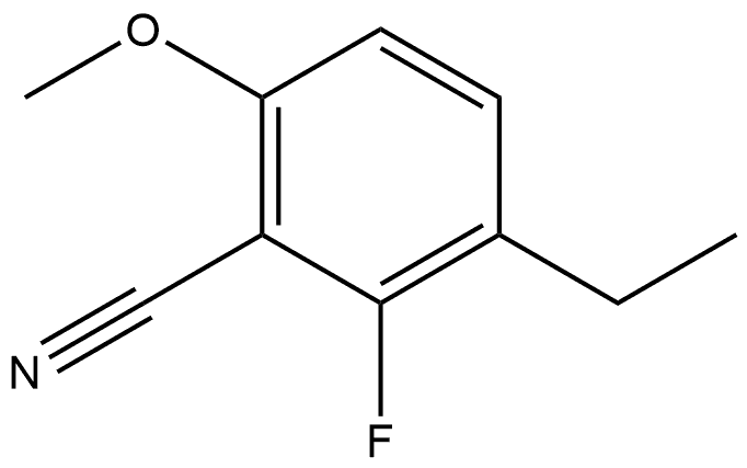 3-Ethyl-2-fluoro-6-methoxybenzonitrile 结构式