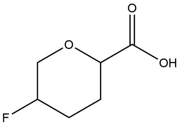 5-fluorotetrahydro-2H-pyran-2-carboxylic acid 结构式