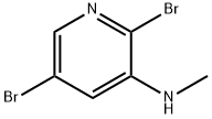 2,5-二溴-N-甲基-吡啶-3-胺 结构式