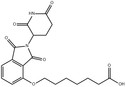 Heptanoic acid, 7-[[2-(2,6-dioxo-3-piperidinyl)-2,3-dihydro-1,3-dioxo-1H-isoindol-4-yl]oxy]- 结构式