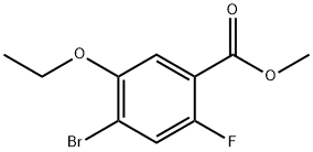 4-溴-5-乙氧基-2-氟苯甲酸甲酯 结构式