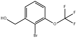 2-Bromo-3-(trifluoromethoxy)benzyl alcohol 结构式