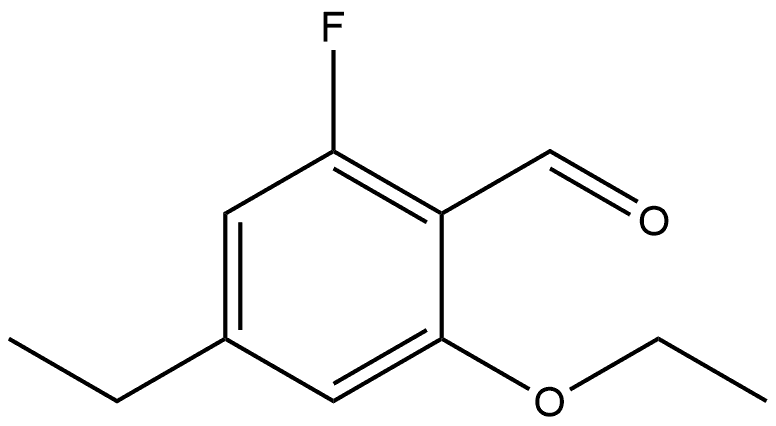 2-ethoxy-4-ethyl-6-fluorobenzaldehyde 结构式