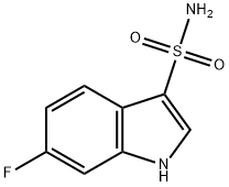 6-氟-1H-吲哚-3-磺胺 结构式