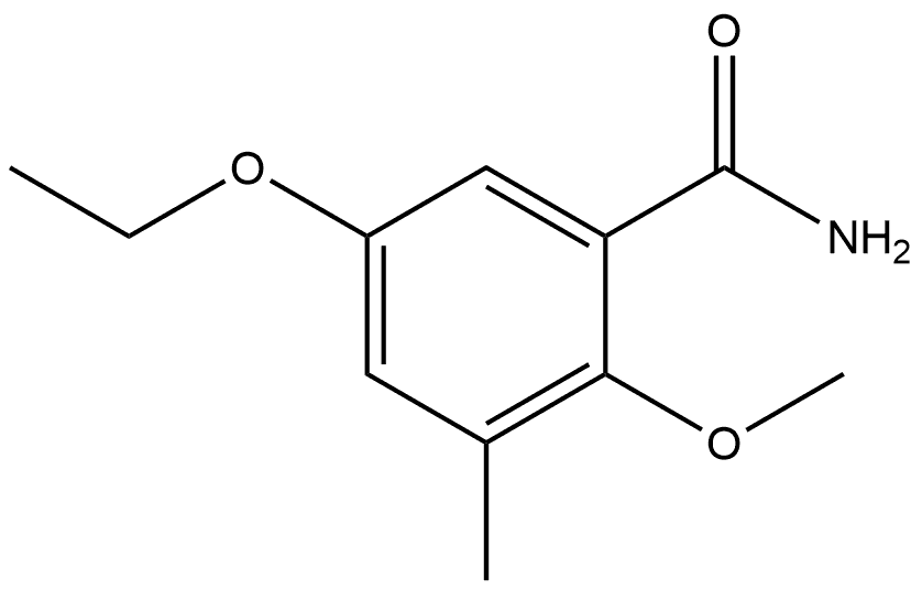 5-Ethoxy-2-methoxy-3-methylbenzamide 结构式