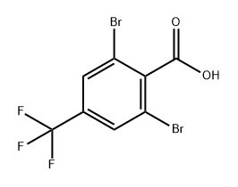 2,6-二溴-4-三氟甲基苯甲酸 结构式