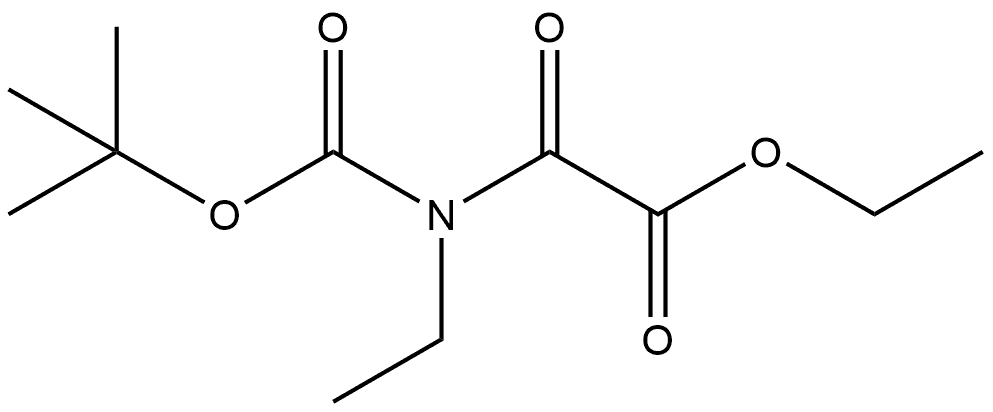 Acetic acid, 2-[[(1,1-dimethylethoxy)carbonyl]ethylamino]-2-oxo-, ethyl ester 结构式